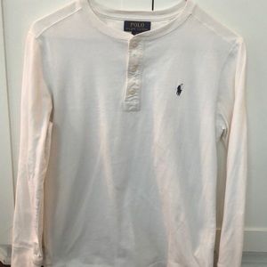 Polo by Ralph Lauren cream long sleeve henley